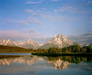 Mt. Moran from Jackson Lake by judy hill