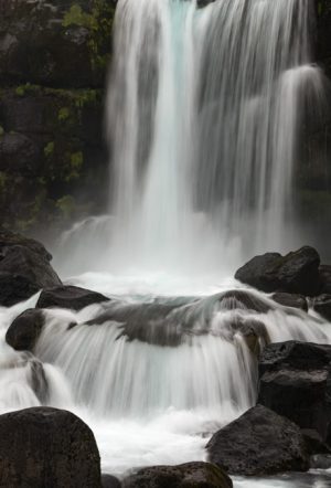 Falling Waters, Iceland by judy hill